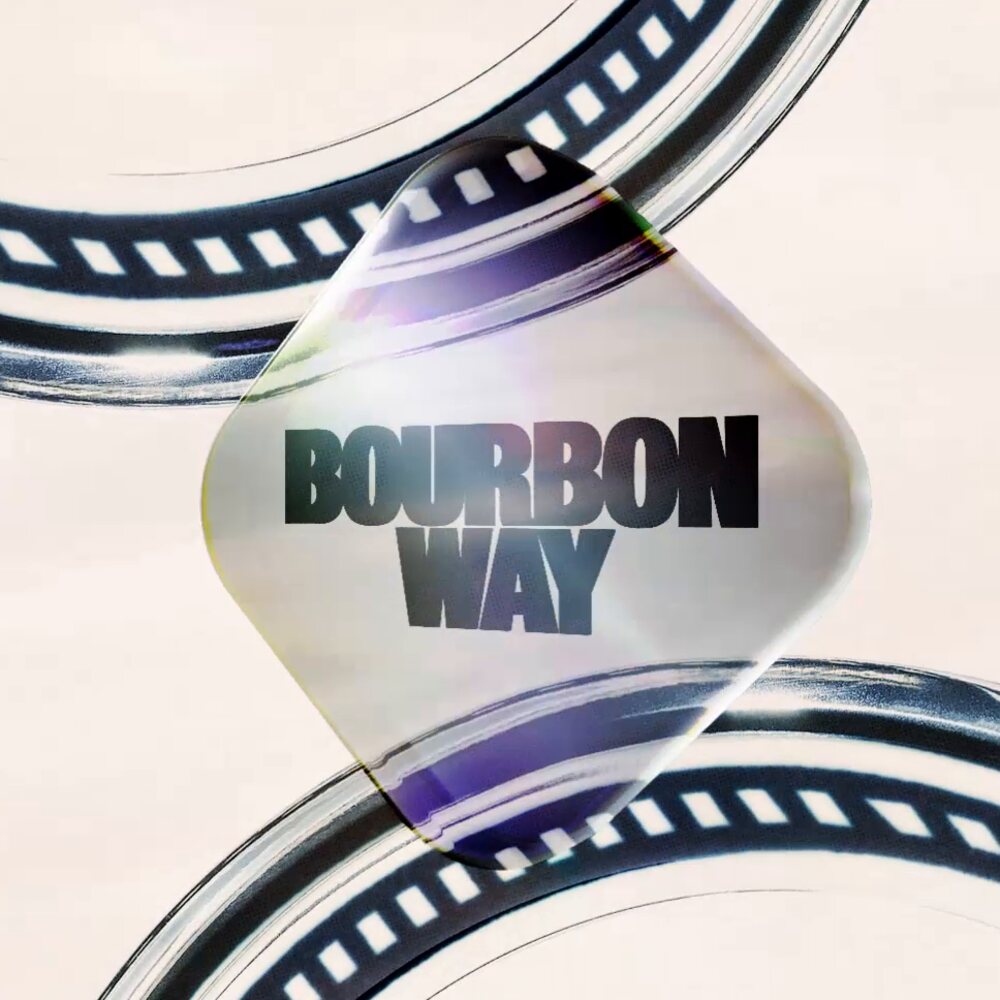Bourbon Way: the frames frozen like a 1970s keyring
